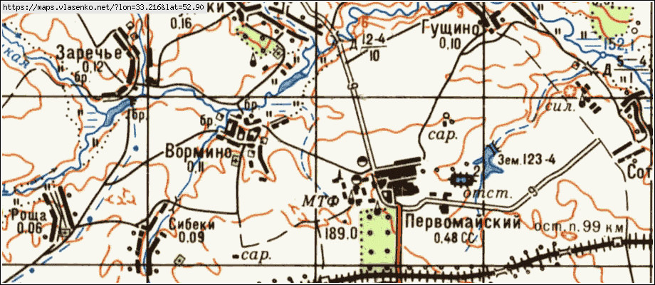 Карта почепского района брянской области со спутника