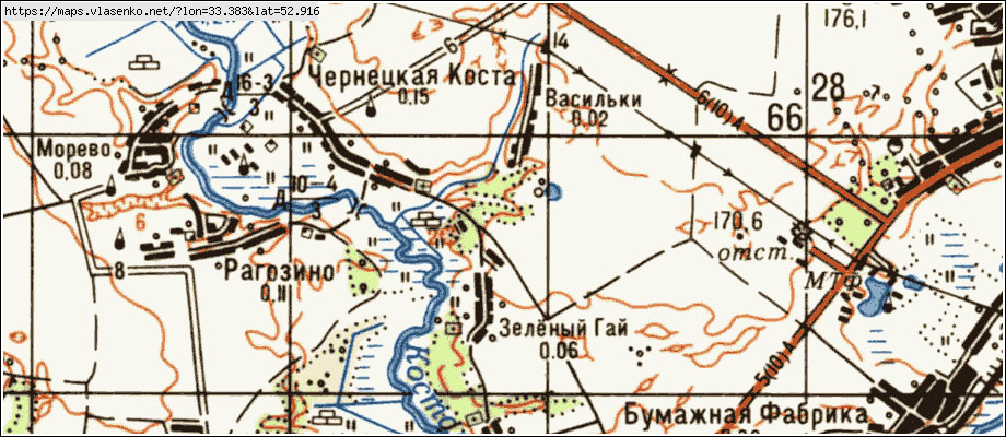 Брянская область почепский район карта