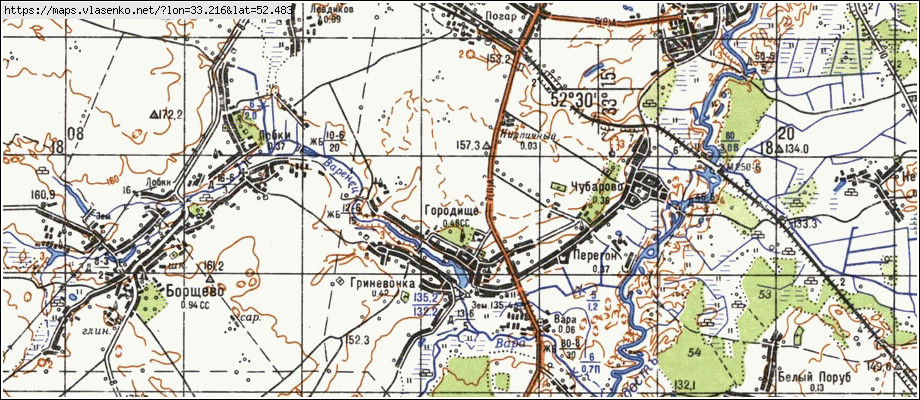 Карта погарского района брянской