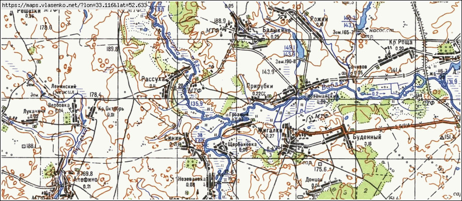 Погарский район брянской области карта