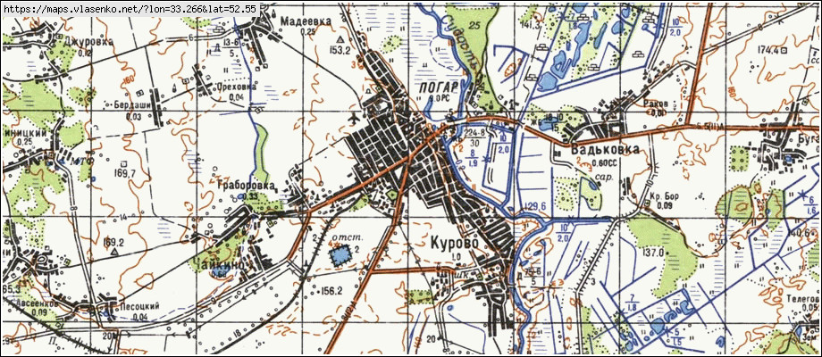 Погар карта брянской области