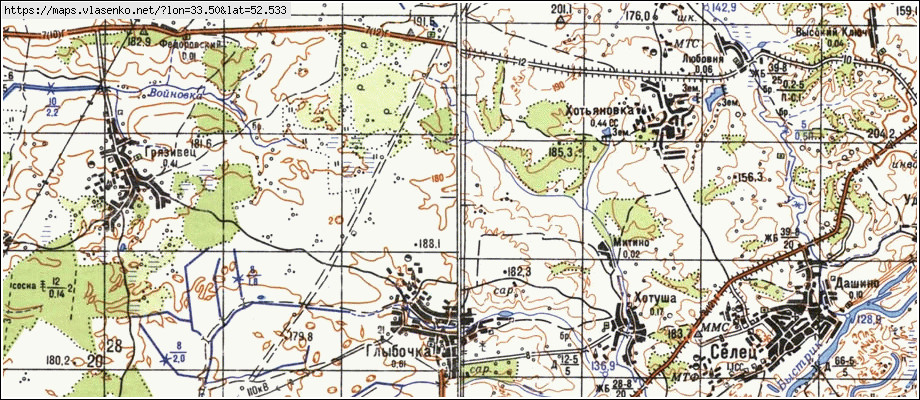 Карта СВЕТЛЫЙ, Брянская область, Погарский район