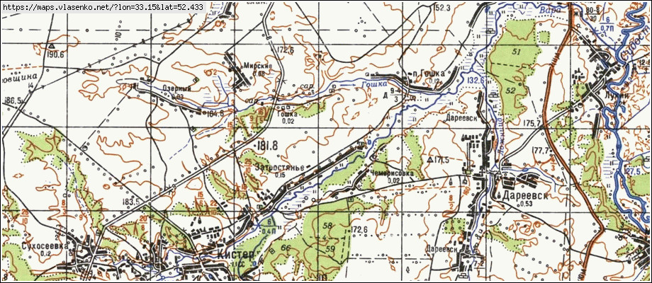 Погарский район карта