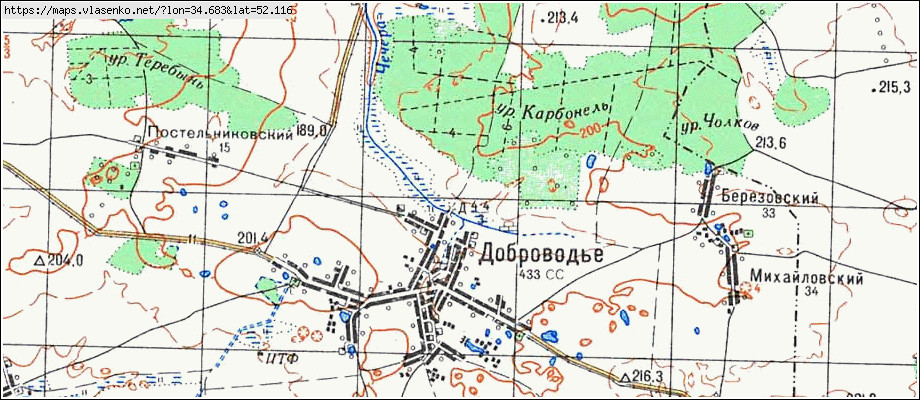 Карта севского района
