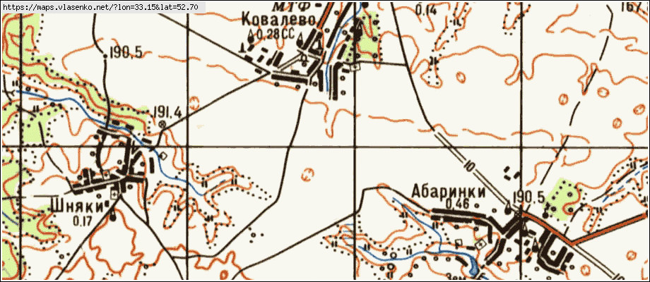 Карта БУЧКИ, Брянская область, Стародубский район