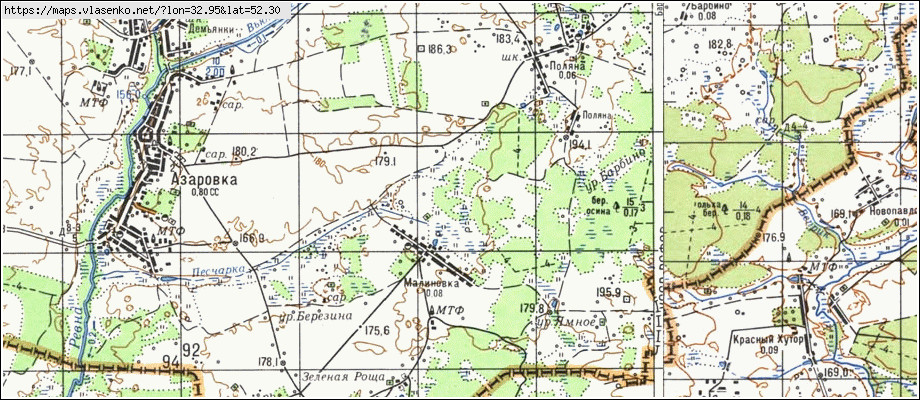 Карта ломаковка стародубский район