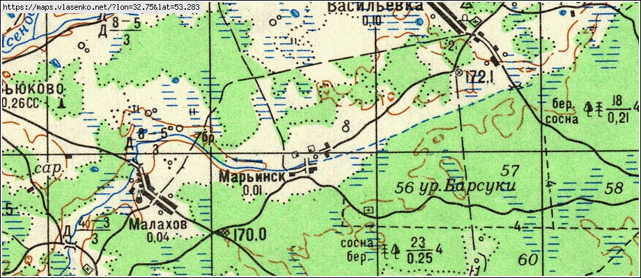 Сураж карта спутник