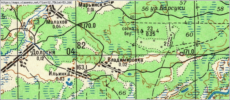 Карта суражского района