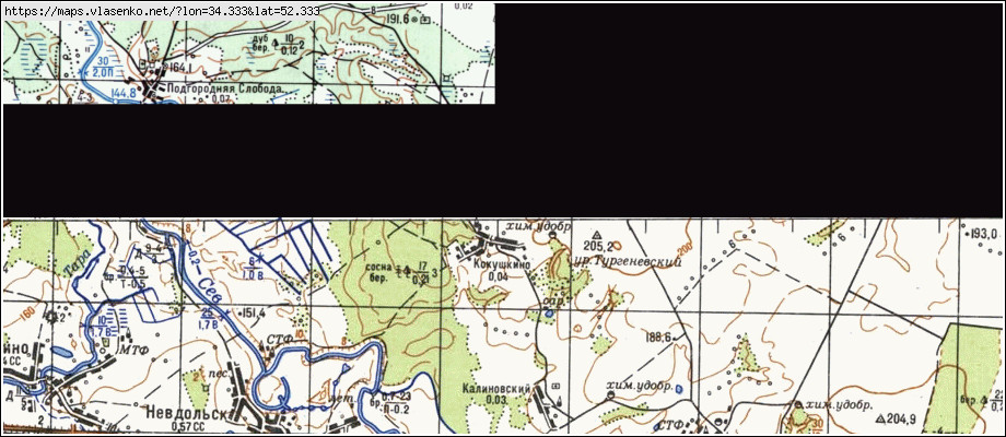 Карта КОКУШКИНО, Брянская область, Суземский район