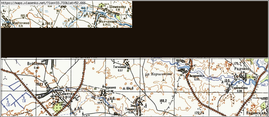 Карта ГРУЗДОВО, Брянская область, Трубчевский район