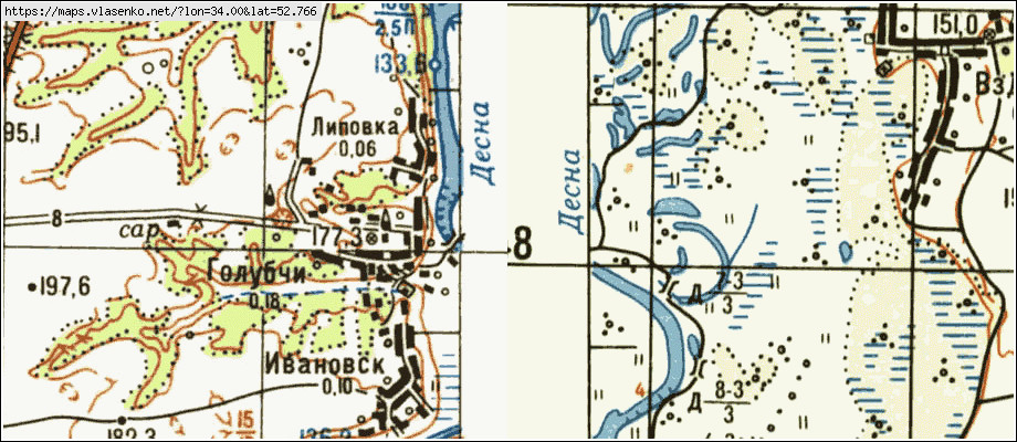 Карта ЛИПОВКА, Брянская область, Трубчевский район