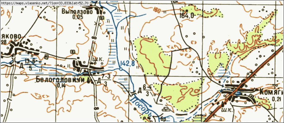 Карта ОСИНКИ, Брянская область, Трубчевский район