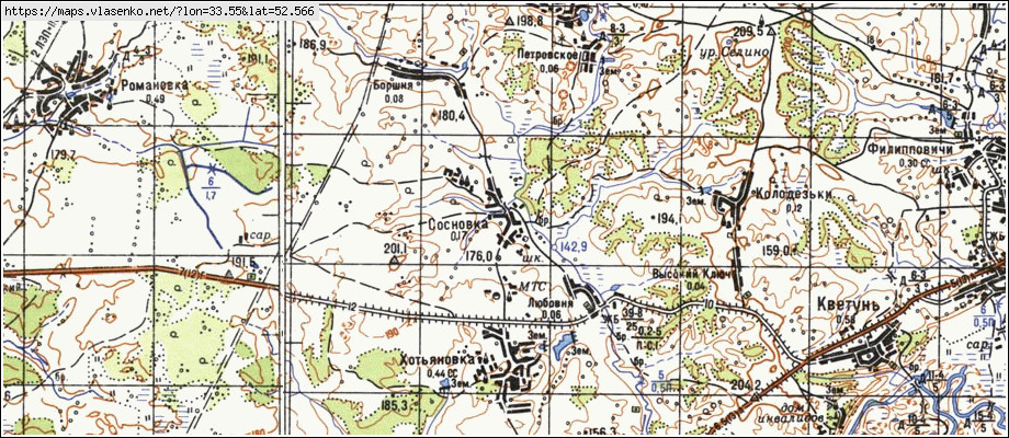 Десногорск сосновка карта