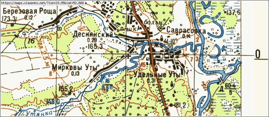 Карта ДЕСНЯНСКИЙ, Брянская область, Выгоничский район