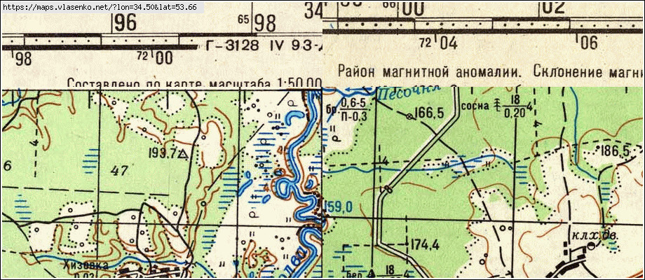 Карта ЛОПУШЬ, Брянская область, Выгоничский район