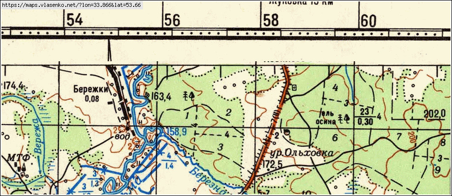 Карта ПОКРОВКА, Брянская область, Выгоничский район