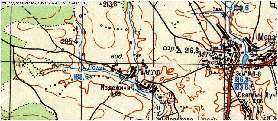 Карта жирятинского района брянской области с деревнями