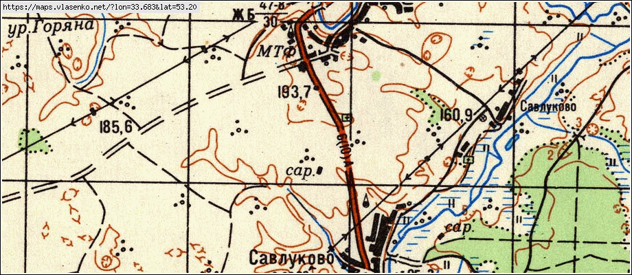 Карта жирятинского района брянской области с деревнями