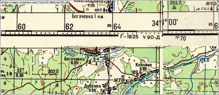 Карта АЛЕКСАНДРОВКА, Брянская область, Жуковский район