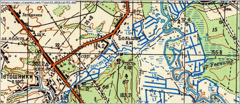 Карта жуковского района брянской