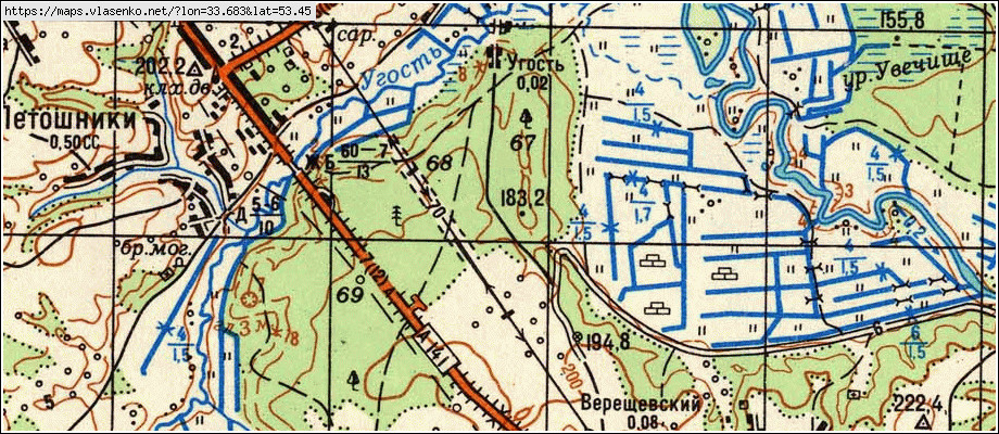 Старая жуковка карта