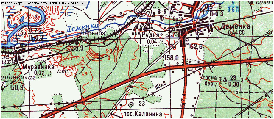 Карта САВИЧКА, Брянская область, Злынковский район