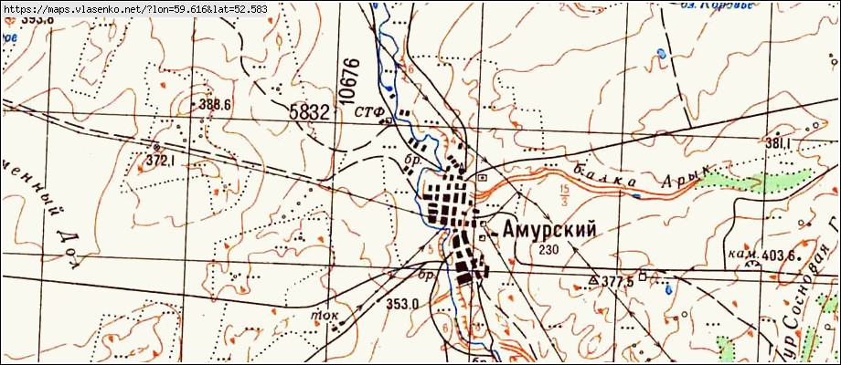 Карта брединского района с поселками