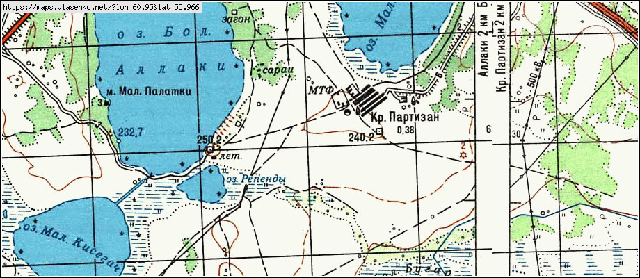 Красных партизан карта