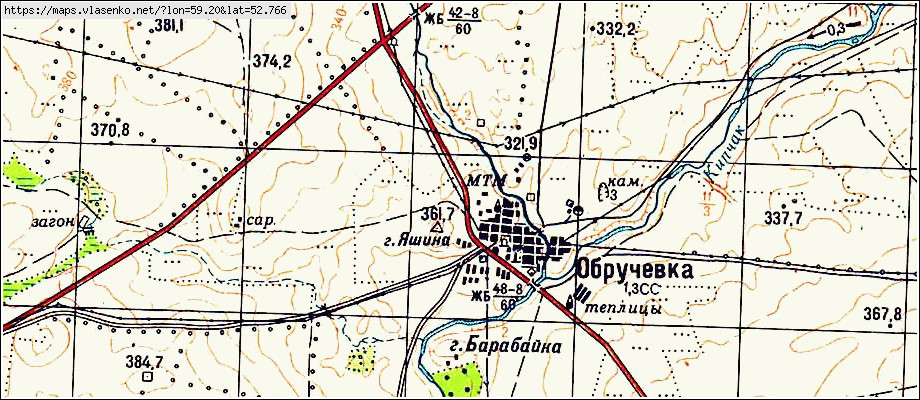 Грязнушинский кизильский район карта