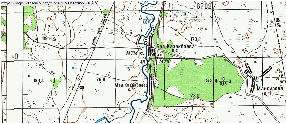 Спутниковая карта кунашакского района