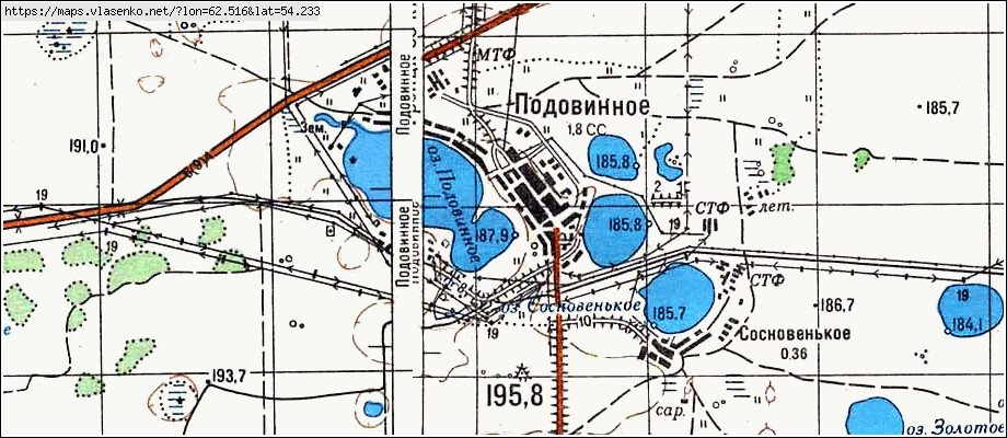 Карта октябрьского села