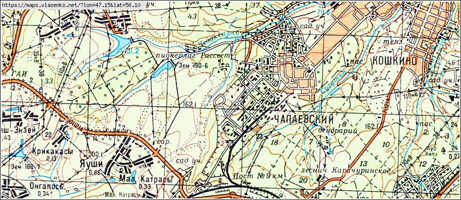 Карта местности чебоксарского района