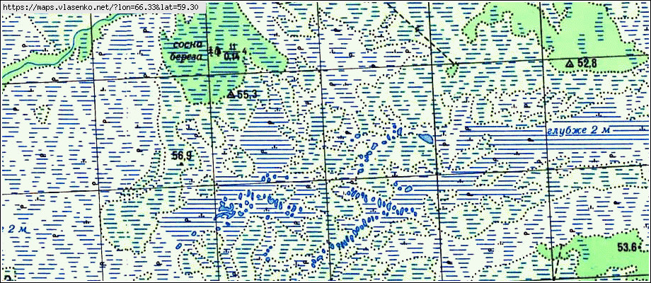 Карта ЛАУТ, Ханты-Мансийский АО область, Кондинский район
