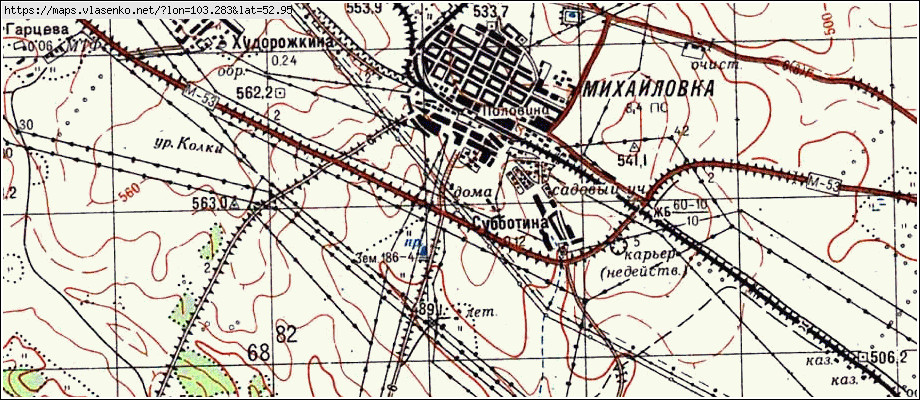 Поселок михайловка карта