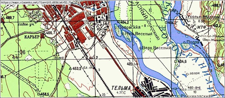 Карта село сосновка иркутская область