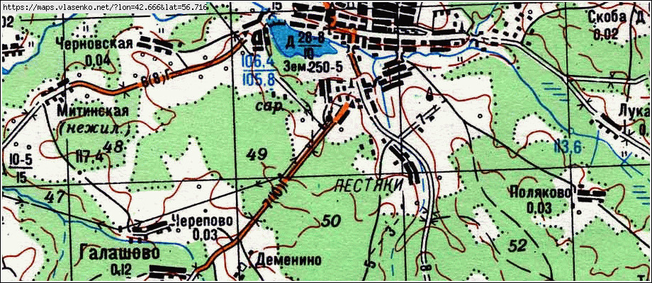 Спутниковая карта пестяковского района