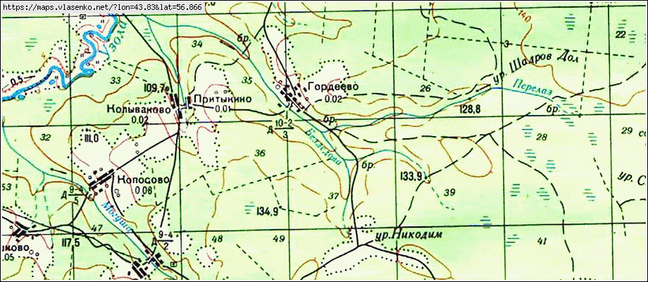 Пучежский район карта