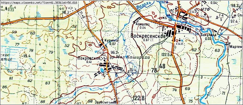 Карта савинского района ивановской области подробная с деревнями