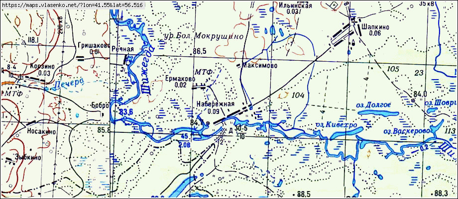 Карта поселка савинский