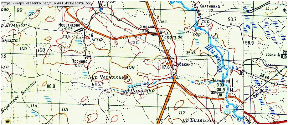 Савинский район карта