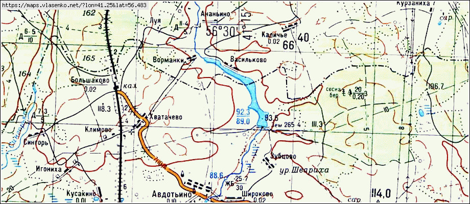 Савинский район карта