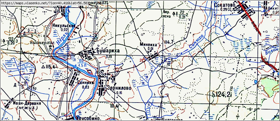 Карта тейковского района ивановской области подробная с деревнями