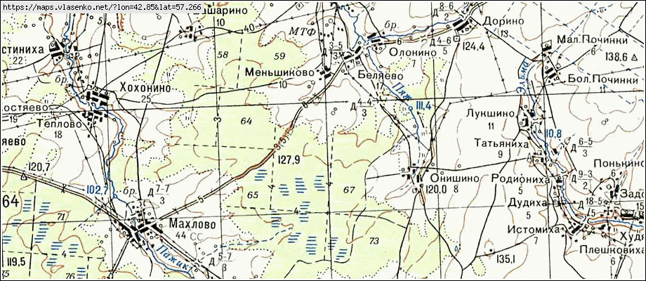 Карта БЕЛЯЕВО, Ивановская область, Юрьевецкий район