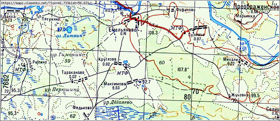 Карта ивановской области холуй