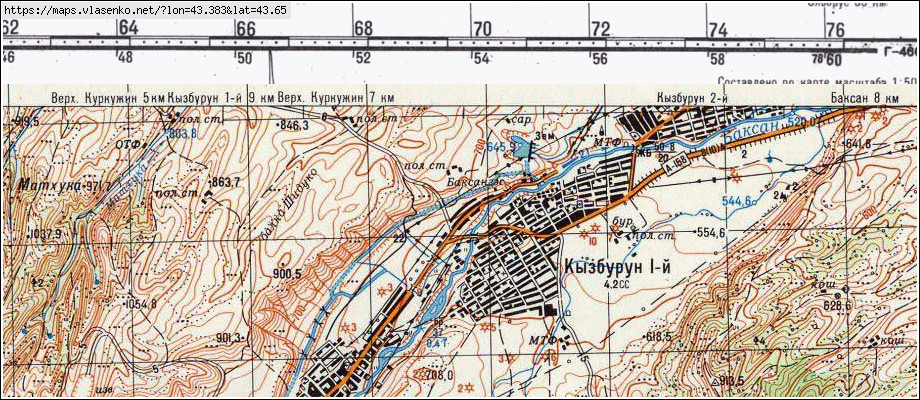 Карта кбр баксан