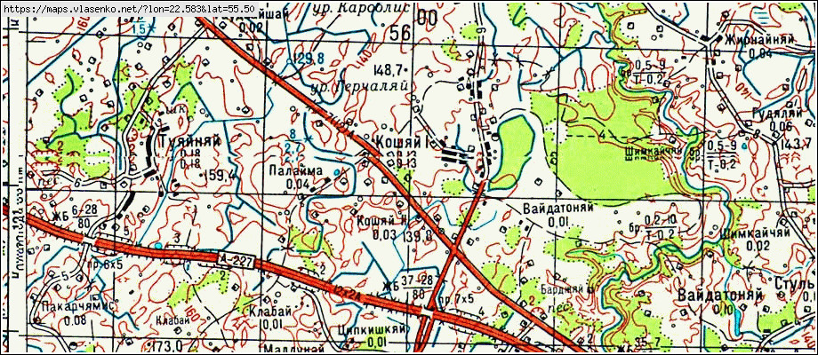 Карта ПОГРАНИЧНЫЙ, Калининградская область, Краснознаменский район