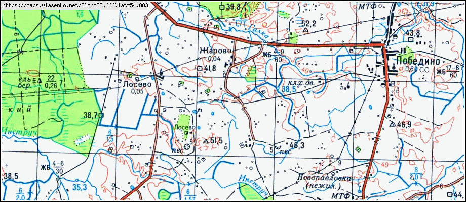 Краснознаменск калининградской области карта