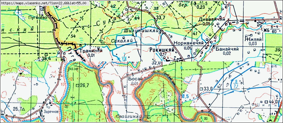 Карта ДУБРАВИНО, Калининградская область, Неманский район