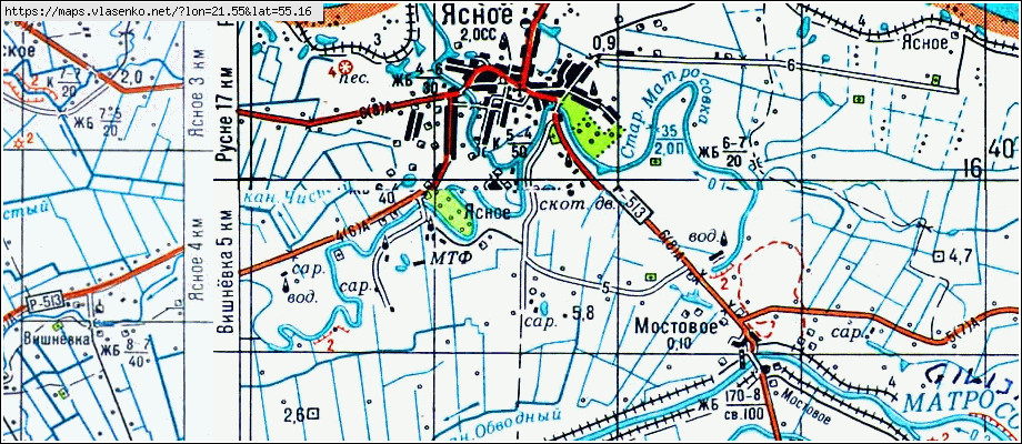 Карта ГАСТЕЛЛОВО, Калининградская область, Славский район