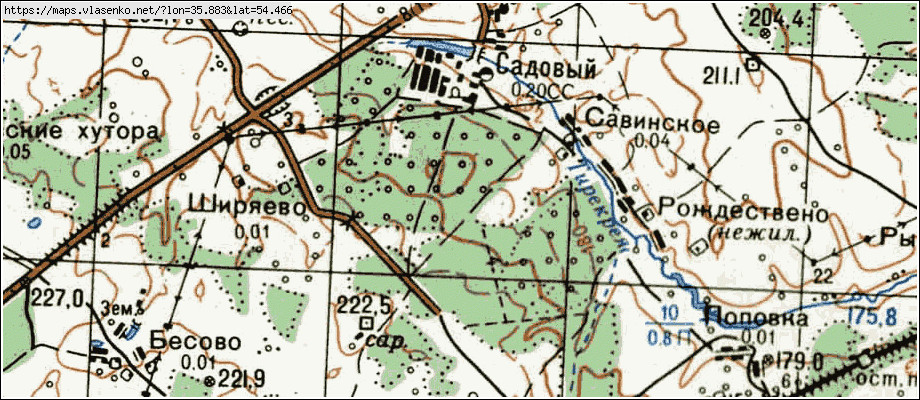 Карта осадков бабынино